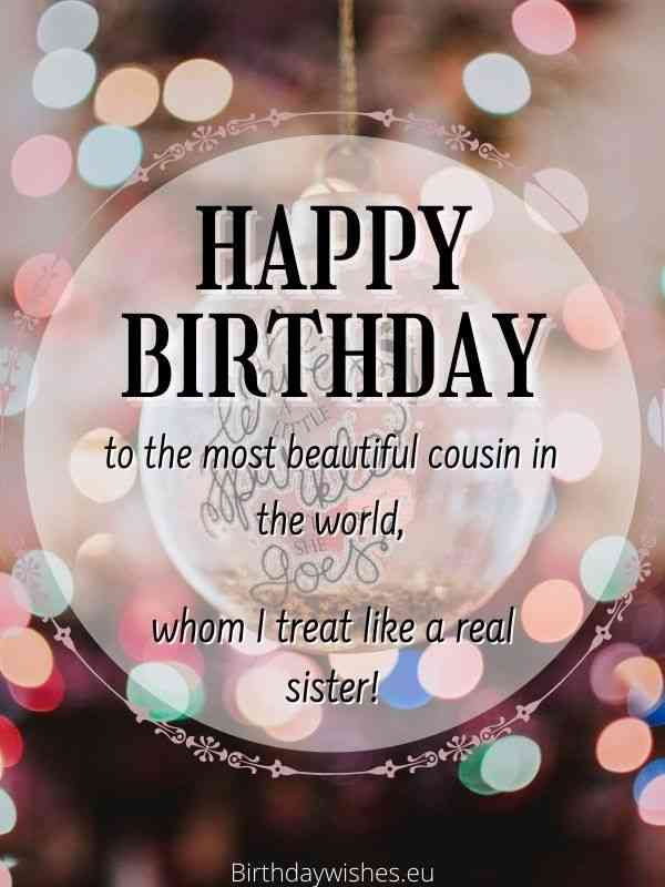 Heartfelt Birthday Quotes for Your Female Cousin