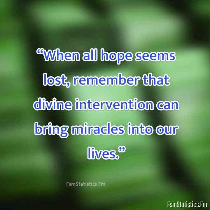 divine intervention quotes