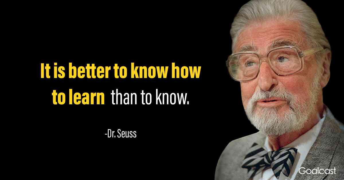 dr seuss quotes about learning