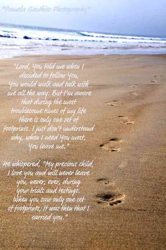 footprints sand quotes