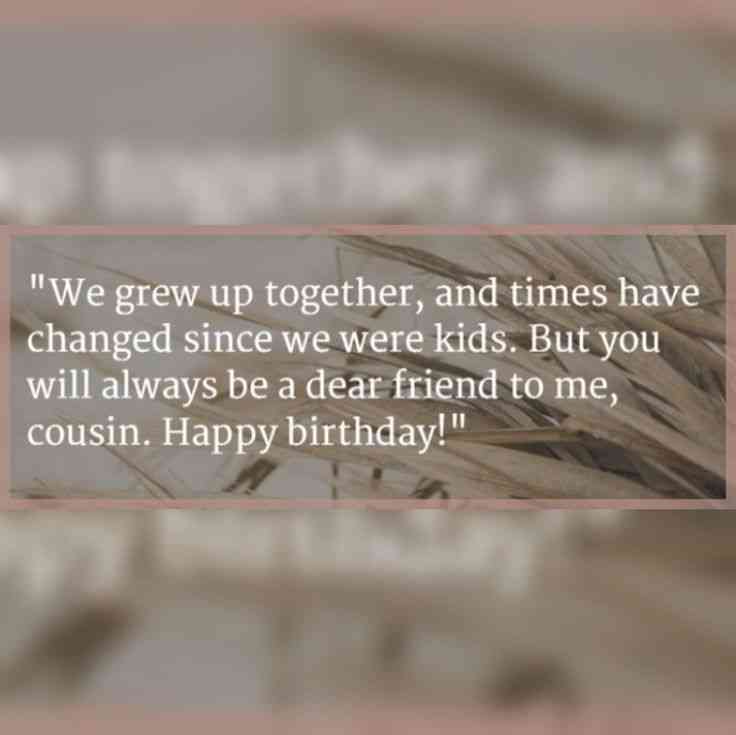 happy birthday for cousin quotes