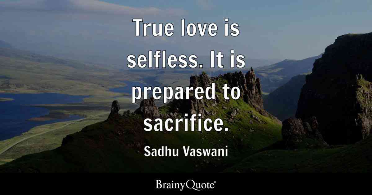 love and sacrifice quotes