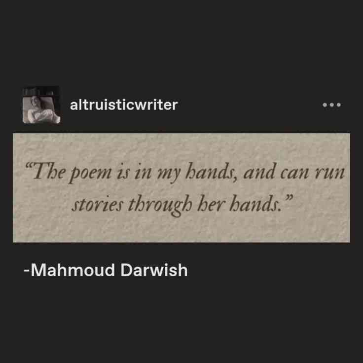 mahmoud darwish quotes romantic
