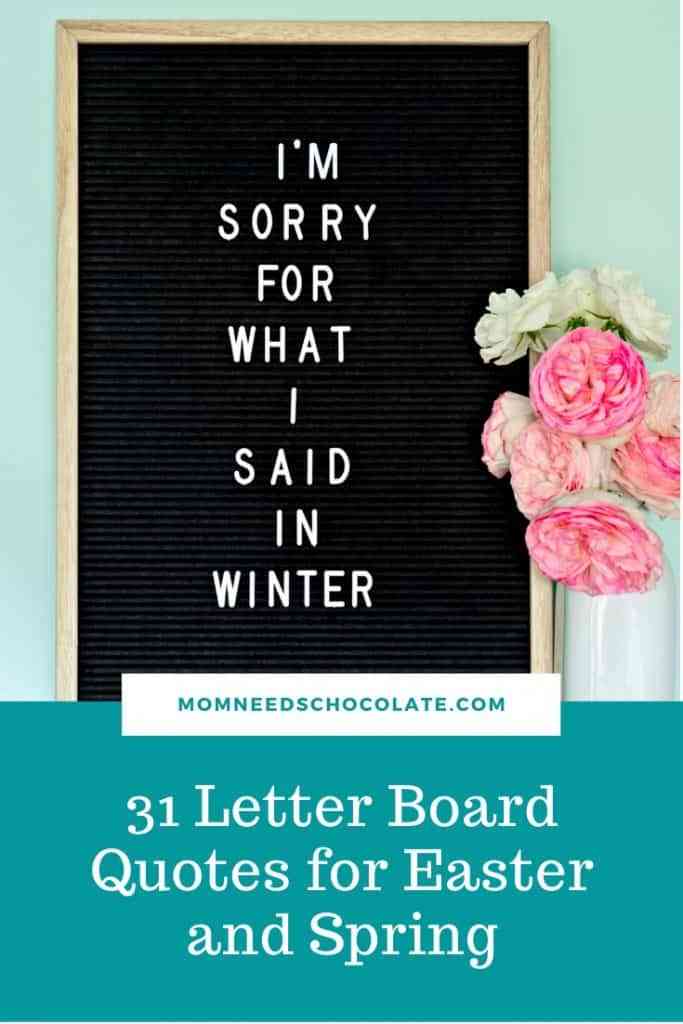 march letter board quotes