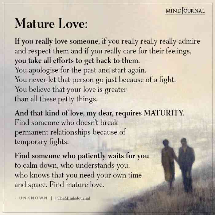 mature love quotes