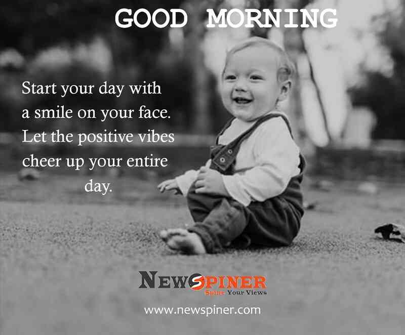 positive good morning smile quotes