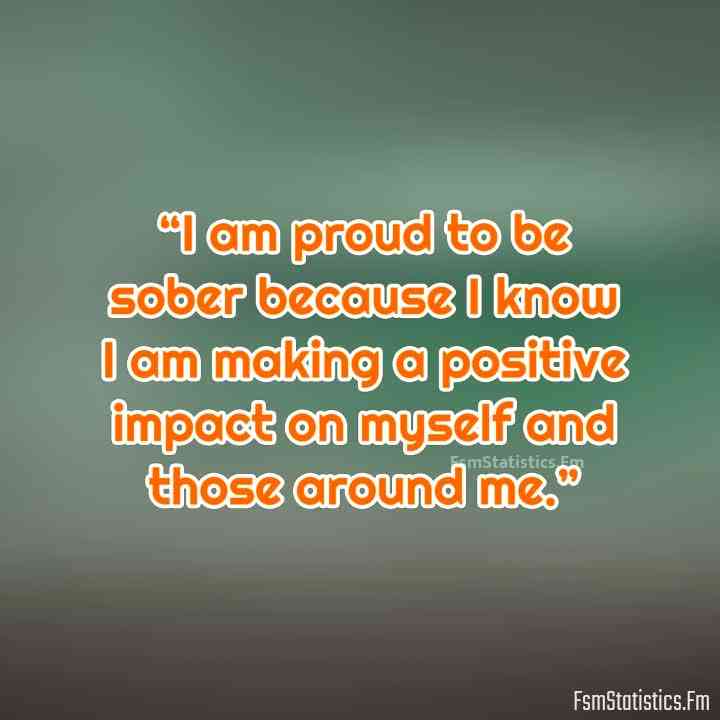 positive proud sober quote