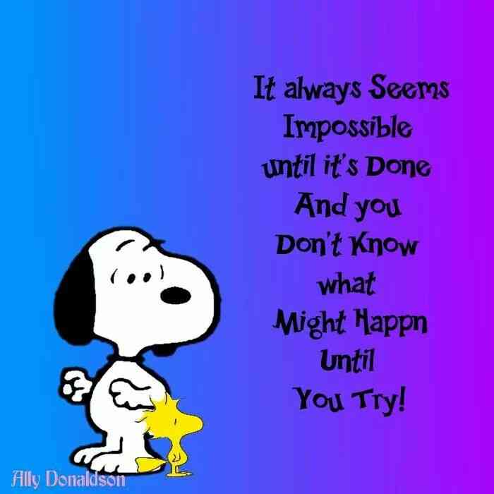 positive snoopy inspirational quotes