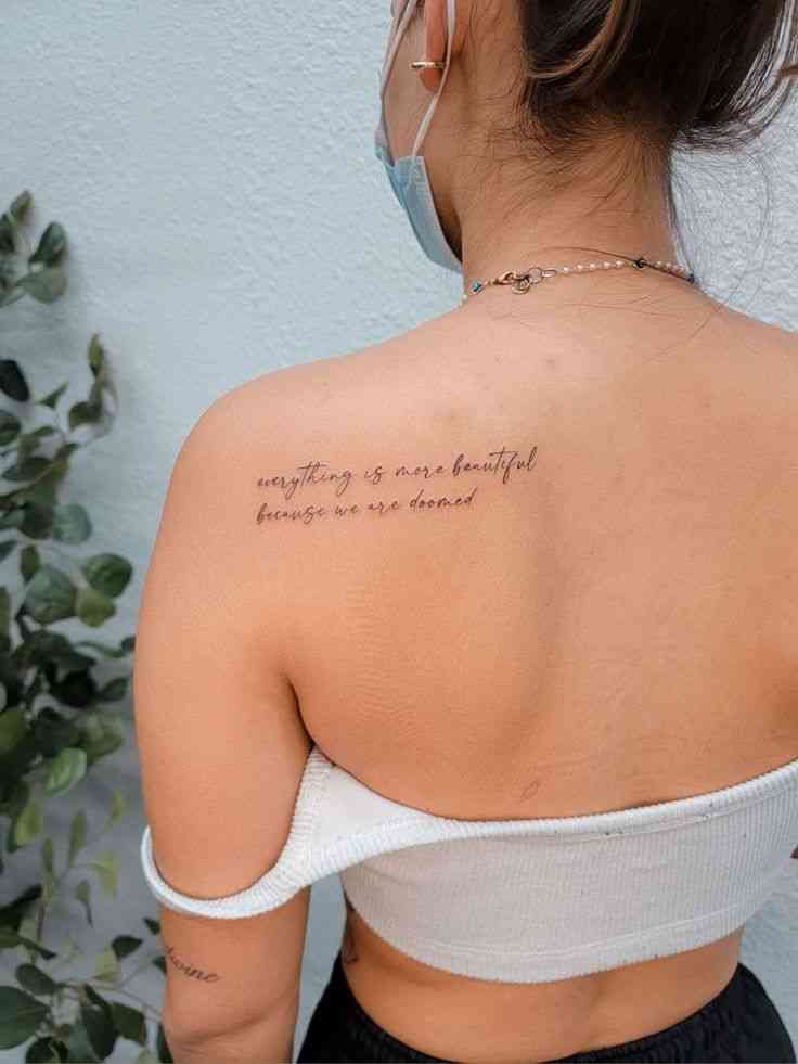 Stunning Quote Tattoos for Your Back
