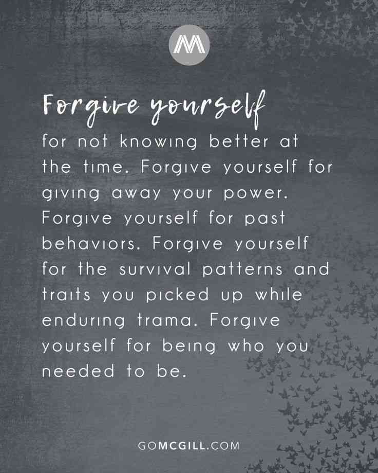 quotes about forgiving yourself