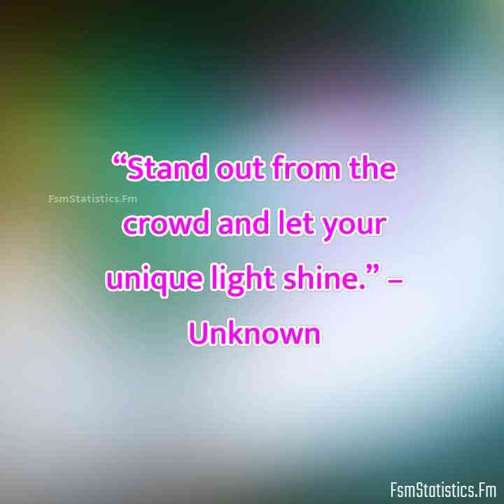 quotes about standing out
