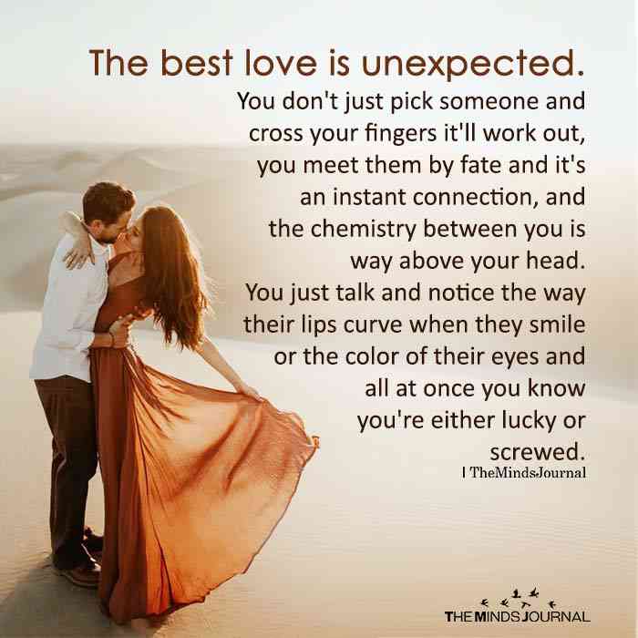 quotes about the unexpected love
