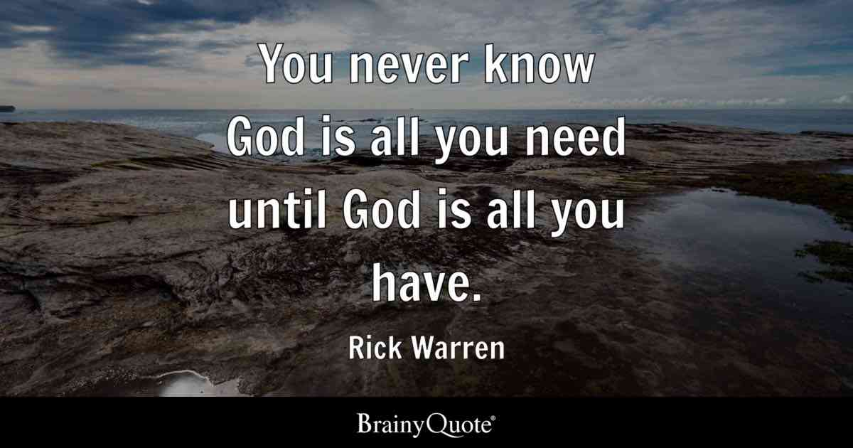 quotes by rick warren