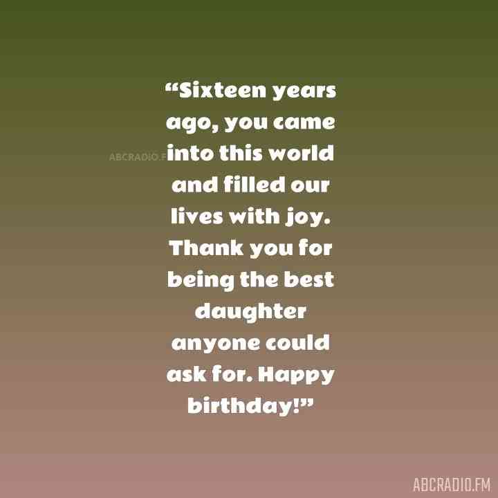 quotes for sweet 16 daughter