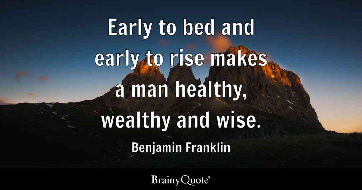 quotes on early rising