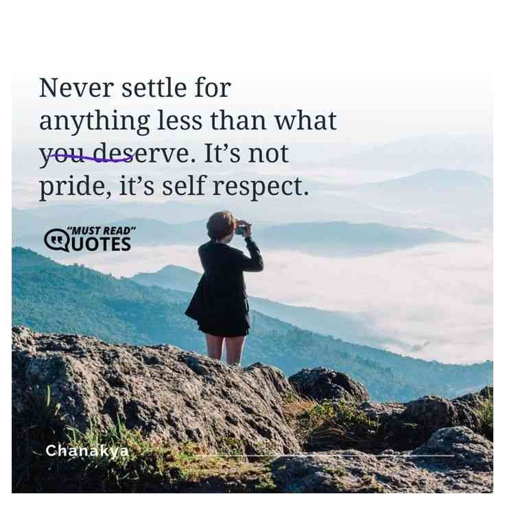 quotes on not settling