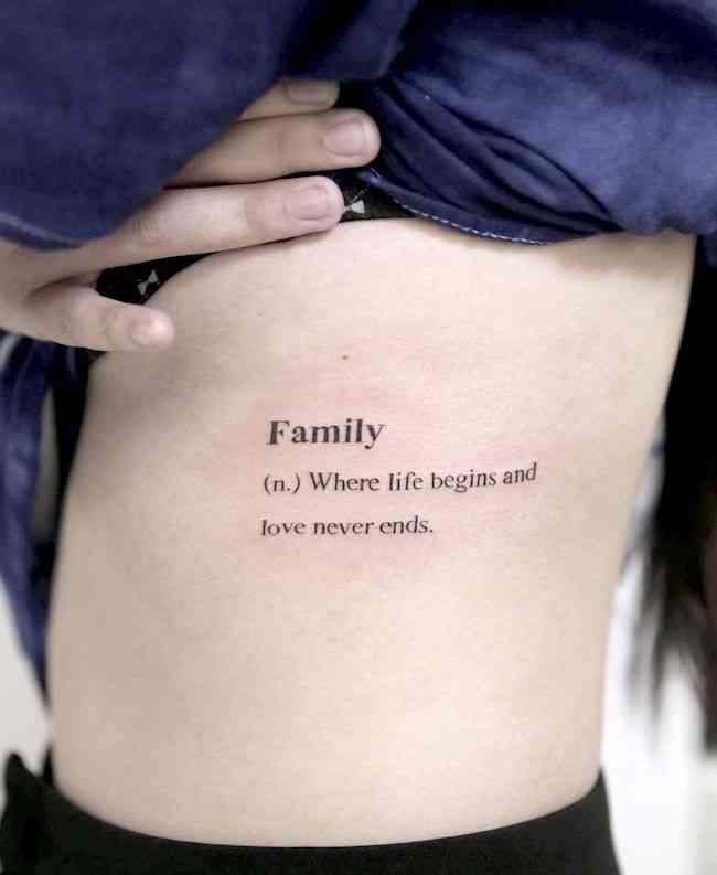 tattoo quotes of family