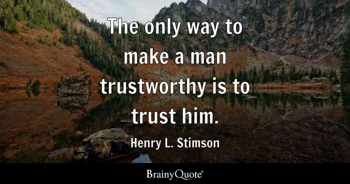 trustworthy quotes